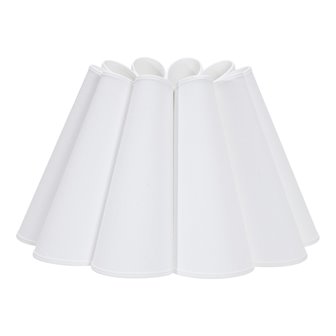 Mały biały abażur kwiat do lampki Freja 21cm